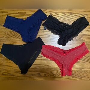 Victoria’s Secret Panties Set of 4! Women’s Size L!